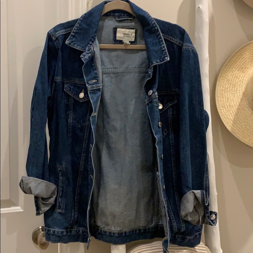 Oversized denim jacket